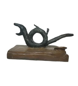 Snake Modern Bronze Sculpture