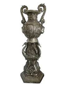 Huge French Bronze Urn Sculpture