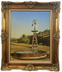 1982 Western Oil Painting by Walt Johnston