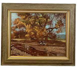 1986 Western Oil Painting by L. Benjamin Porter