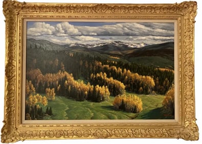 Landscape Oil on Canvas by Hector Morales