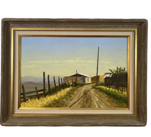 Landscape Oil on Panel Painting by Walt Johnston