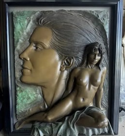 Bill Mack Nude Woman Bronze Relief