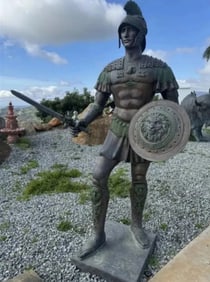 Life Size Bronze Warrior Sculpture