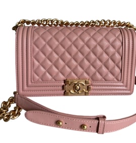 Chanel Pink Boy Leather Bag