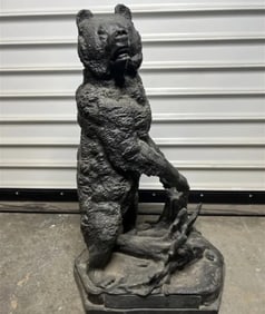 Vintage Russian Bear Bronze Sculpture