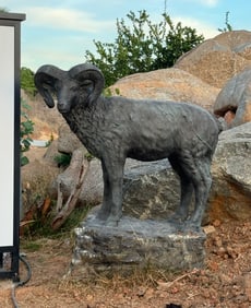 Life Size Ram Bronze Statue