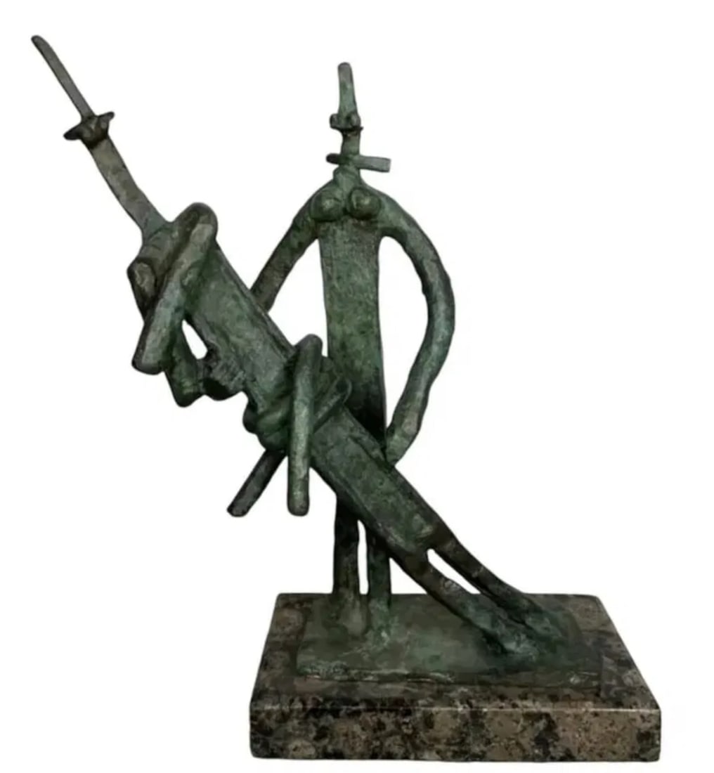 Modern Bronze Sculpture Jacques Lipchitz: Measurements: 13 in H x 12 in L x 4 in W