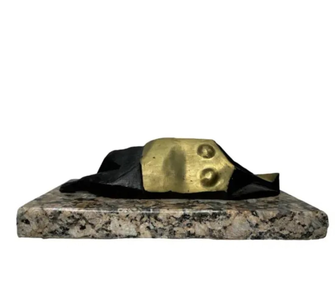 Lynn Chadwick Modern Bronze Sculpture: Size: 13 in x 5in x 5 in