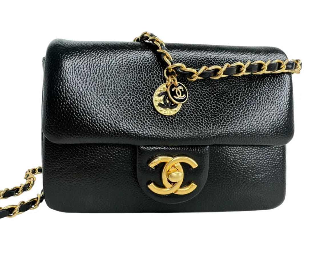 Chanel Mini Flag Leather Bag Auction