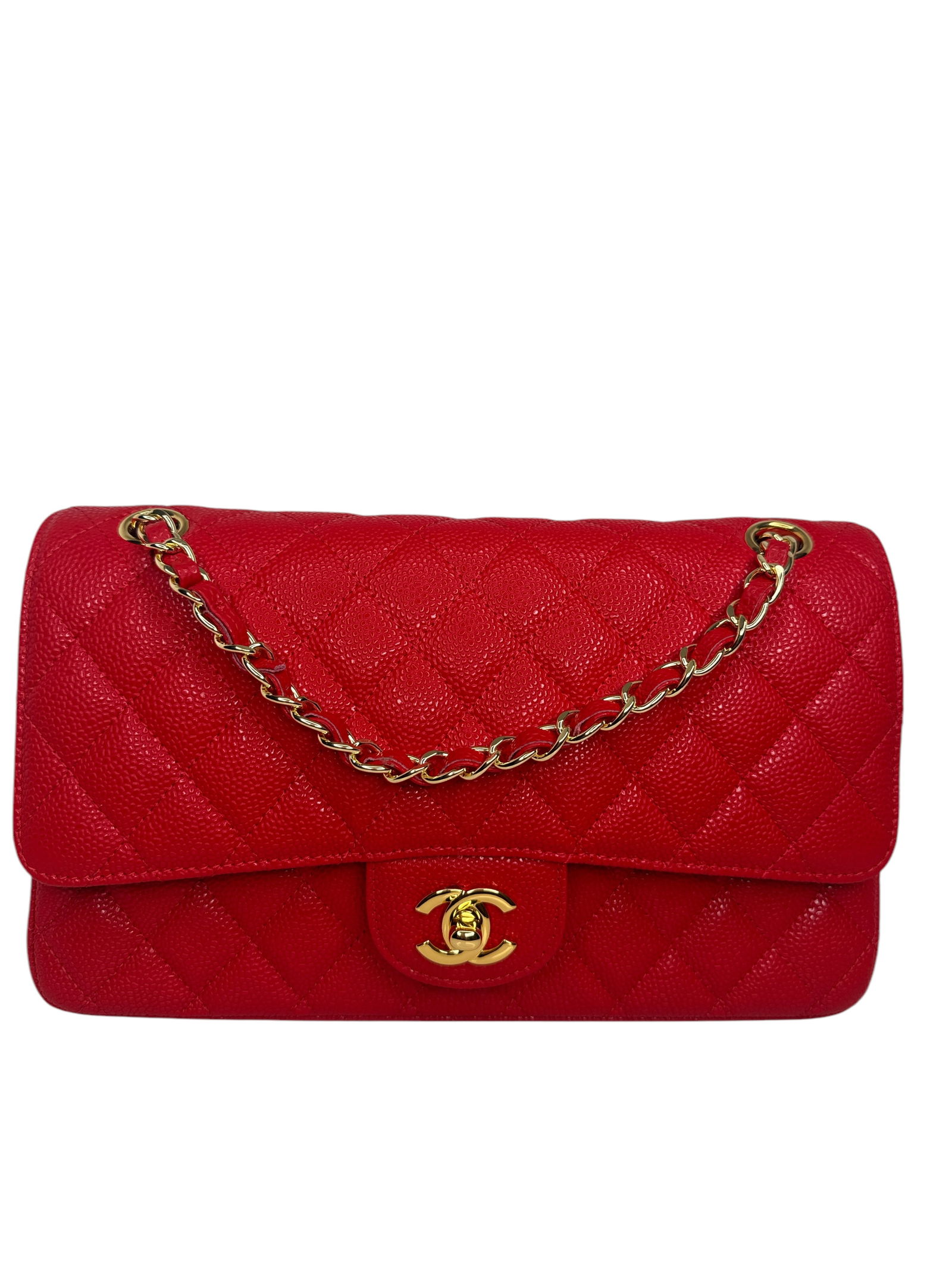 Chanel Classic Red  Bag (1 of 8)