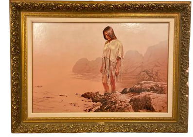 Large “Misty” Oil Painting by Lawrence Benjamin Porter Painting