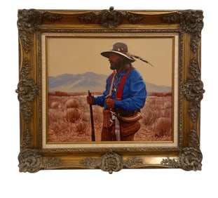 Mountain Man Oil Painting by Lawrence Benjamin Porter