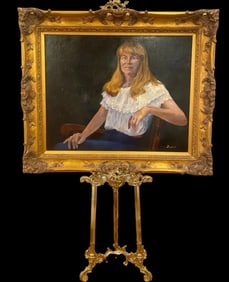 Woman Oil on Canvas Painting by Tom Darrah