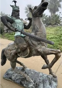 Life Size Bronze Warrior Sculpture