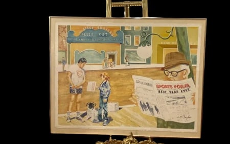 Sports Form Water Color Painting by L.M Bucher