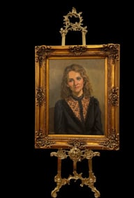 Original Oil Portrait Painting by L. Turner