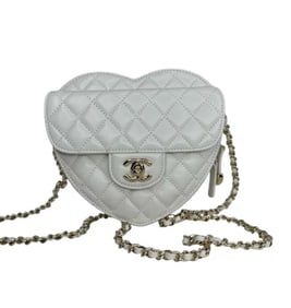 Chanel Heart White Bag