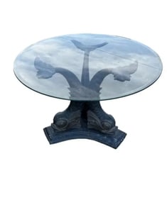 Large Bronze Koi Fish Dining Table