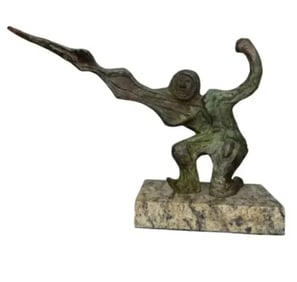 David Alfaro Siqueiros Modern Bronze Sculpture