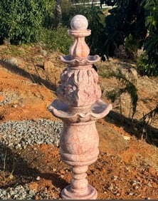 Large Koi Fishes Marble Fountain