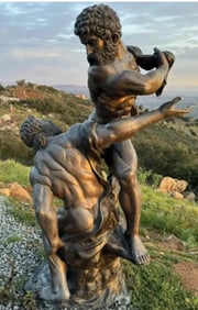 Life Size Bronze Hercules and Atlas Sculpture