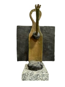 Miro Large Abstract Bronze Sculpture