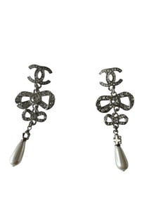 CHANEL Faux Pearl Earrings