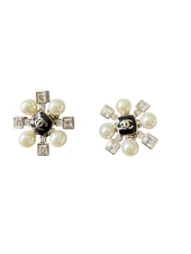CHANEL Faux Pearl Earrings