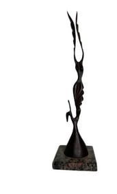 Archipenko Abstract Large Bronze Sculpture