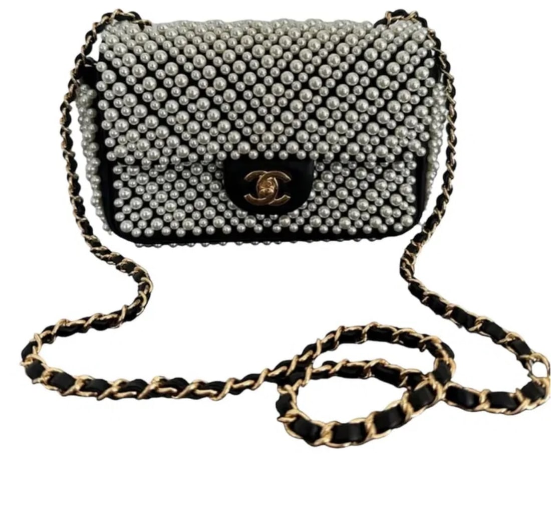 CHANEL 19S Mini Pearl Flap Bag (1 of 6)