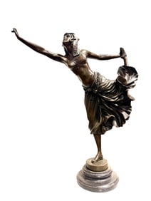 Art Deco Bronze Lady