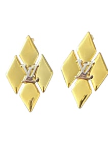Louis Vuitton Large Logo Earrings