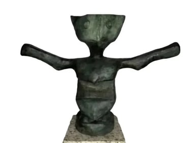 Large Max Ernst Bronze Sculpture Le grand genie