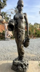 Life Size Bronze Lady Sculpture