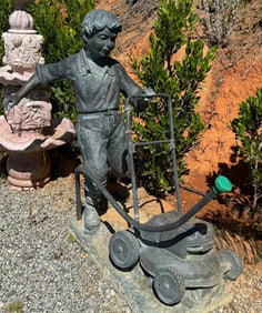 Life Size Bronze Boy Fountain