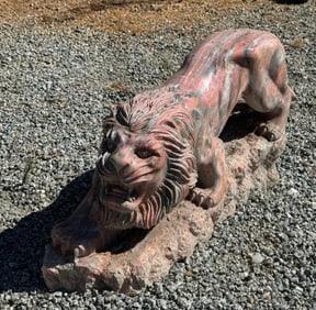 Life Size Marble Lion