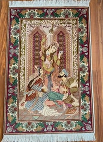 Pictorial Hand-Made Persian Rug