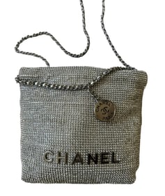 Chanel Silver Evening Bag