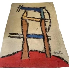 20TH CENTURY VINTAGE SWEDISH ROBERT JACOBSEN EGE RUG