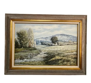 Hand Oil On Canvas Landscape by Tom Boyle