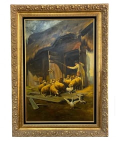Sheeps Oil Painting on Canvas