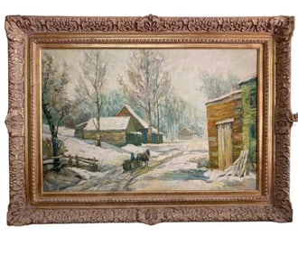 Landscape Oil Painting on Canvas by Arthur Forbis