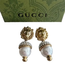 Gucci Lion Earrings