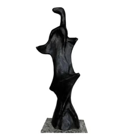Henry Moore Bronze Abstract Sculpture