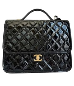 Chanel Patent School Memory Backpack