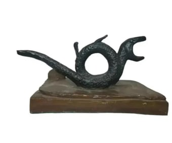 Snake Modern Bronze Sculpture
