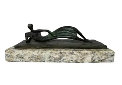 Henry Moore Bronze Modern Sculpture