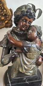 Large Romantic Bronze Statue