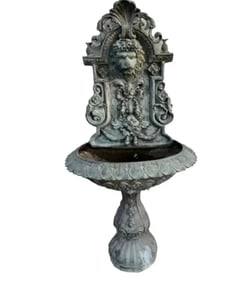 Large Lion Bronze Fountain Sculpture